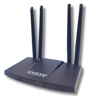 Velvu 5G SIM Support WIFI Router with 2 LAN / Wan Ports and 4 Antennas WRV-800